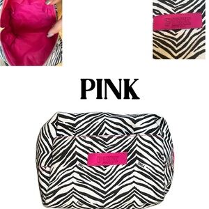 Victoria's Secret PINK Zebra Print Cosmetic Bag